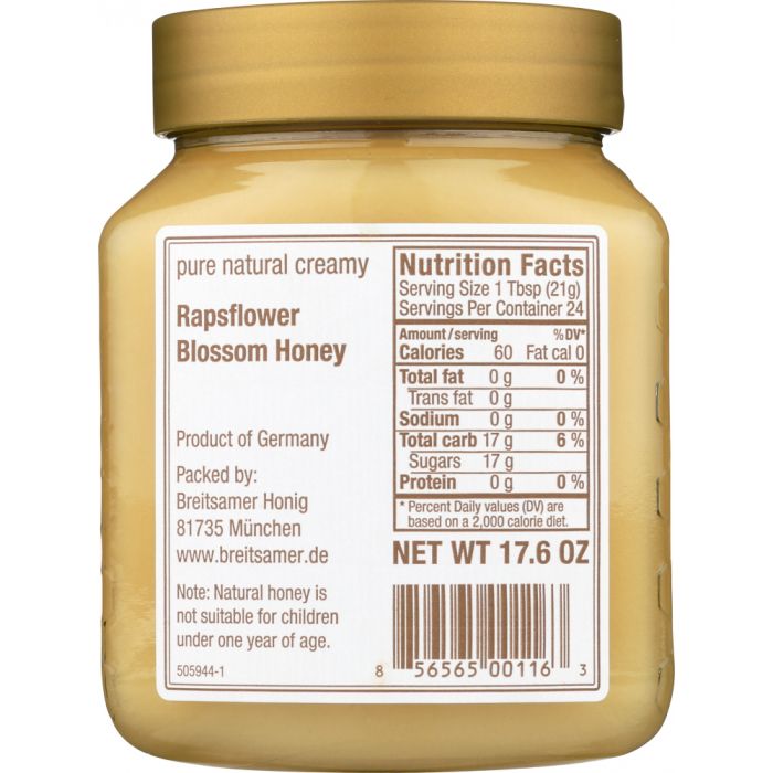 BREITSAMER: Honey Creamy Rapsflower, 17.6 oz