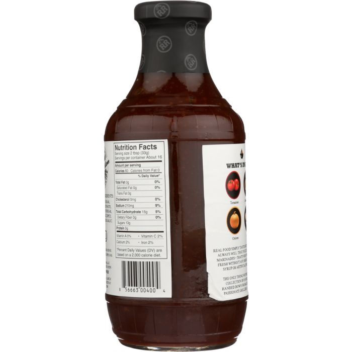 RIB RACK: Original BBQ Sauce, 19 oz