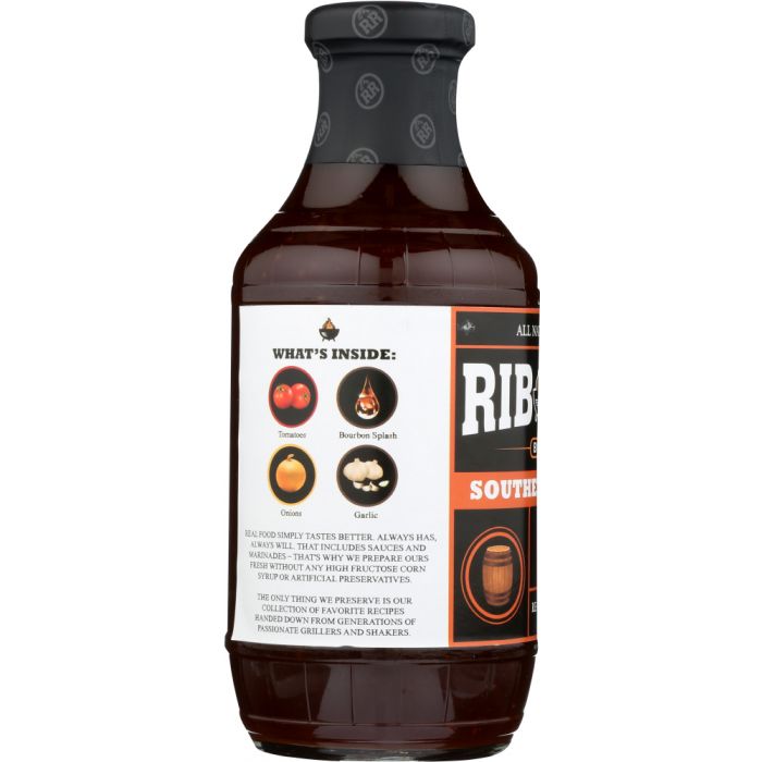 RIB RACK: Southern Bourbon BBQ Sauce, 19 oz