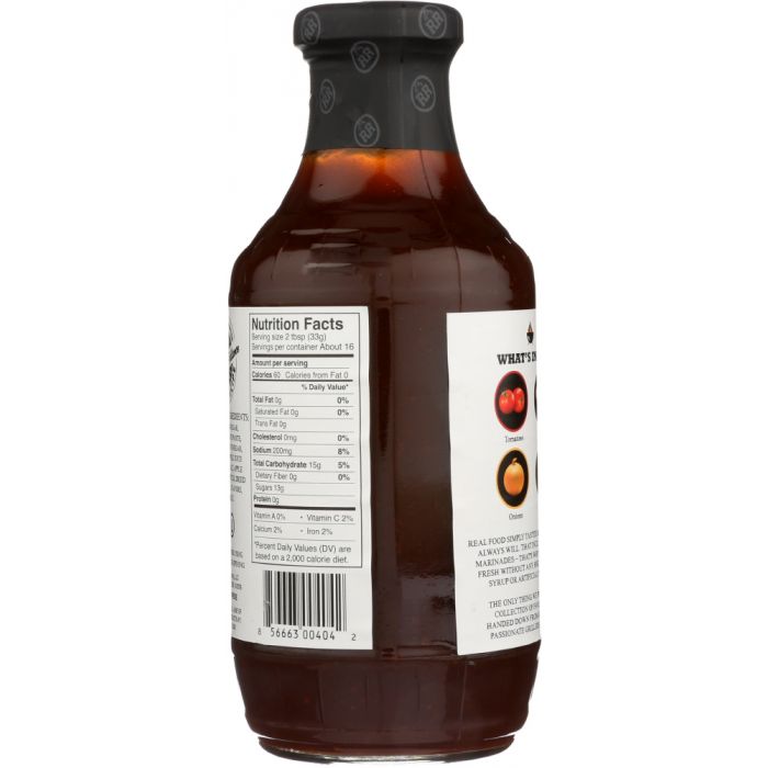 RIB RACK: Campfire Cider BBQ Sauce, 19 oz