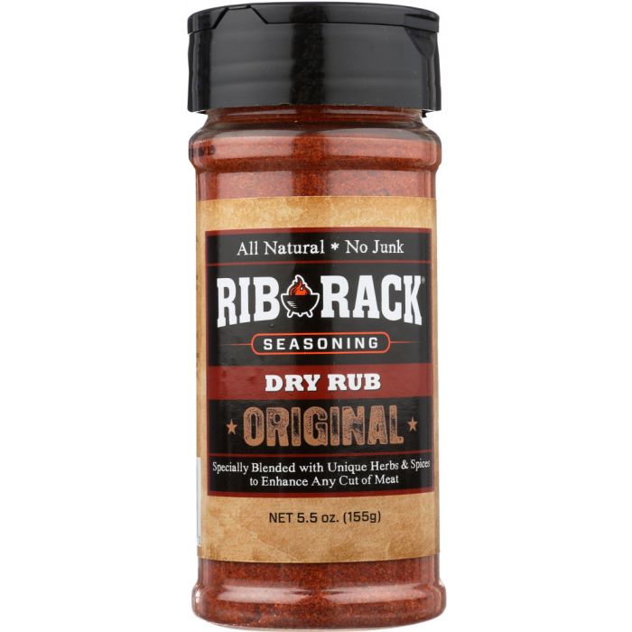 RIB RACK: Original Dry Rub Seasoning, 5.5 Oz