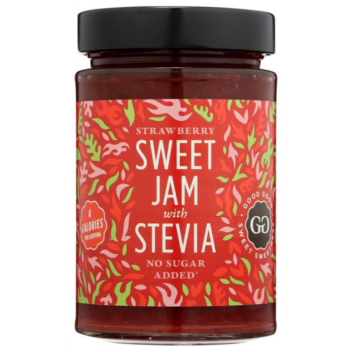 GOOD GOOD: Strawberry Sweet Jams With Stevia, 12 oz