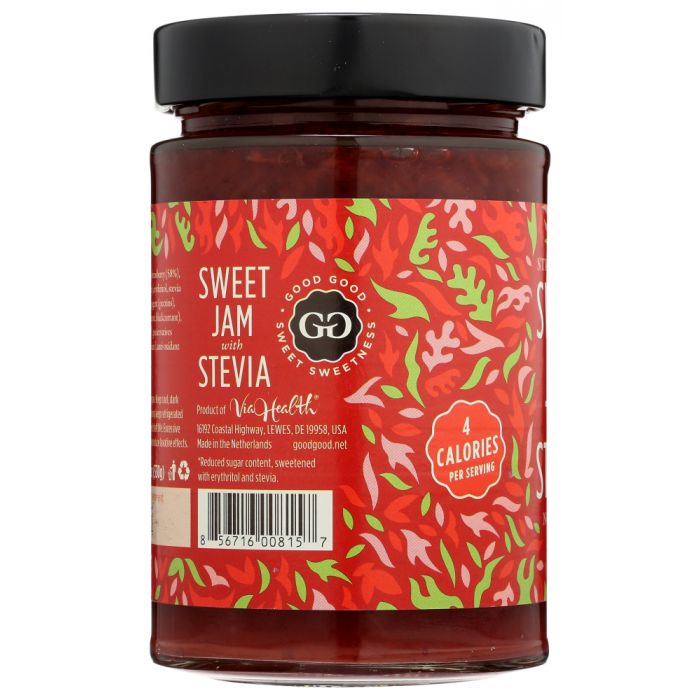 GOOD GOOD: Strawberry Sweet Jams With Stevia, 12 oz