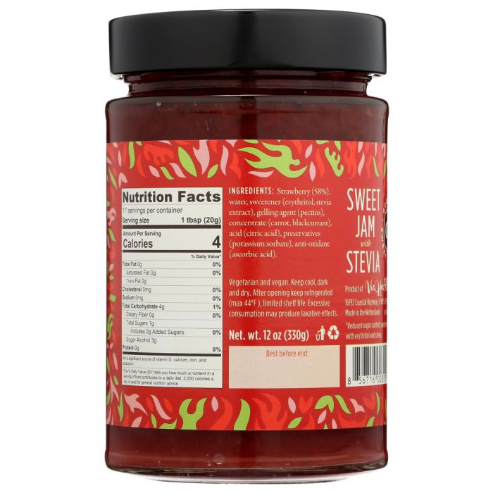 GOOD GOOD: Strawberry Sweet Jams With Stevia, 12 oz