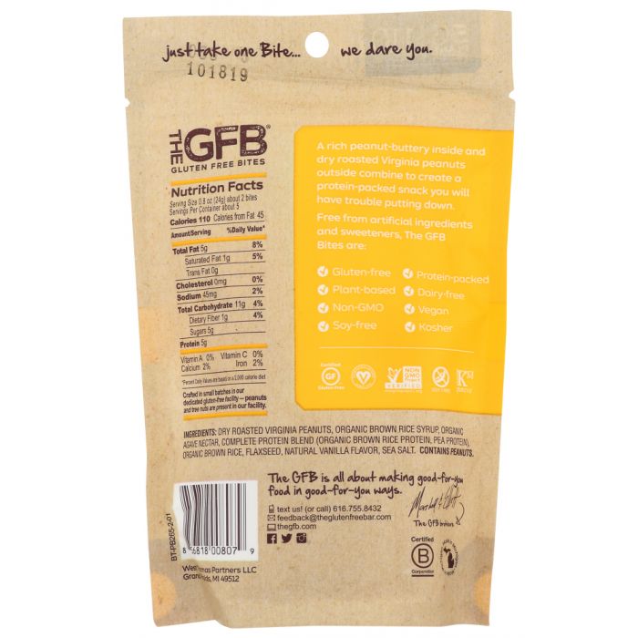 THE GFB: Peanut Butter Bites, 4 oz