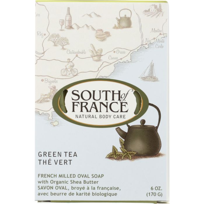 SOUTH OF FRANCE: Soap Bar Green Tea, 6 oz