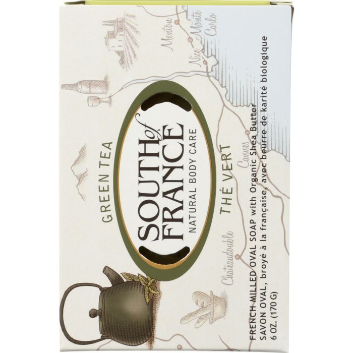 SOUTH OF FRANCE: Soap Bar Green Tea, 6 oz