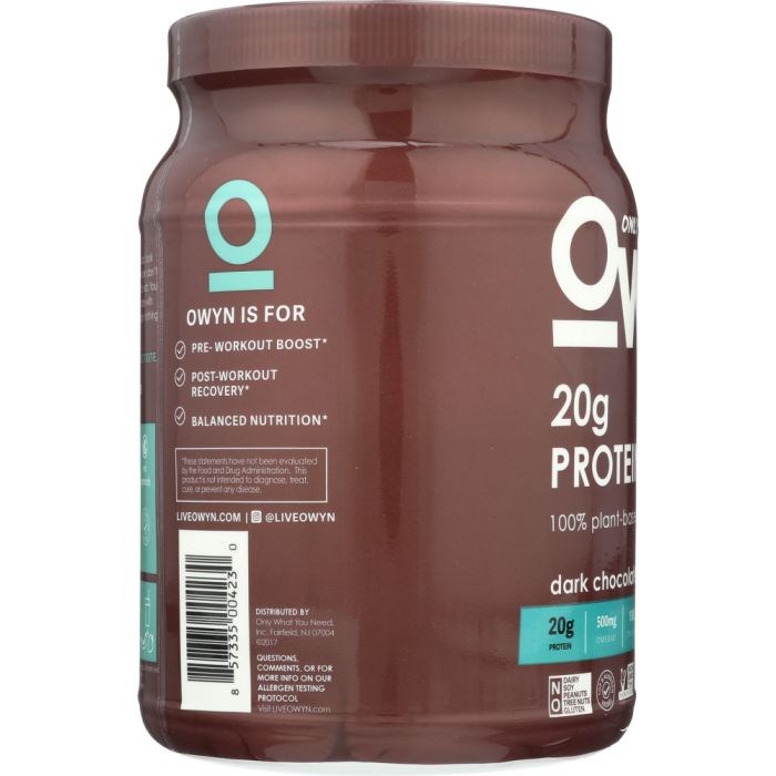 OWYN: Protein Powder Dark Chocolate, 1.2 lb