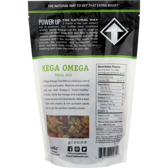 POWER UP: Trail Mix Mega Omega, 14 oz