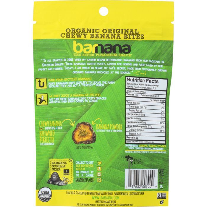 BARNANA: Organic Chewy Banana Bites, 3.5 oz