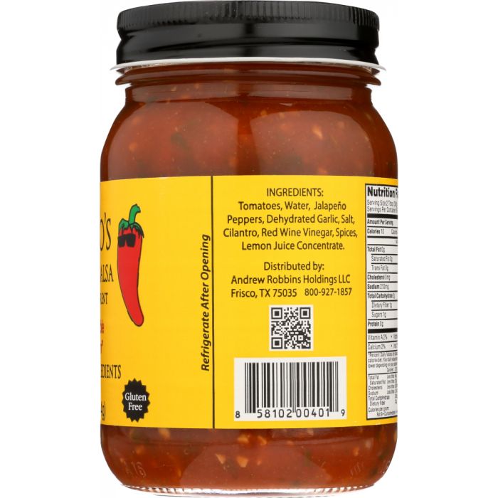 MATEO'S: Gourmet Salsa Medium, 16 Oz