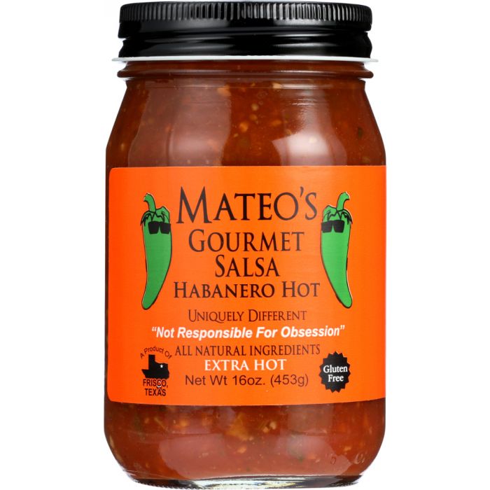 MATEO'S: Gourmet Habanero Salsa, 16 Oz