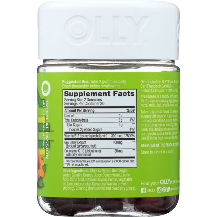 OLLY: Supplement Daily Energy, 60 ea