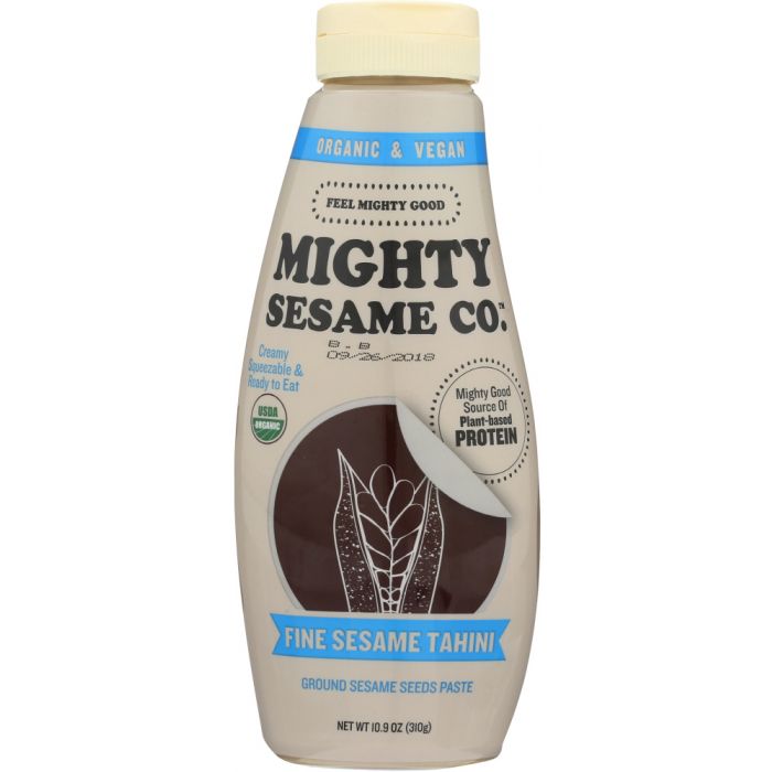 MIGHTY SESAME CO: Fine Sesame Paste Tahini Organic, 10.9 oz