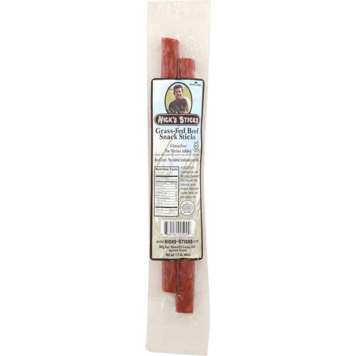 NICKS STICKS: Grass Fed Beef Snack Sticks, 1.7 oz