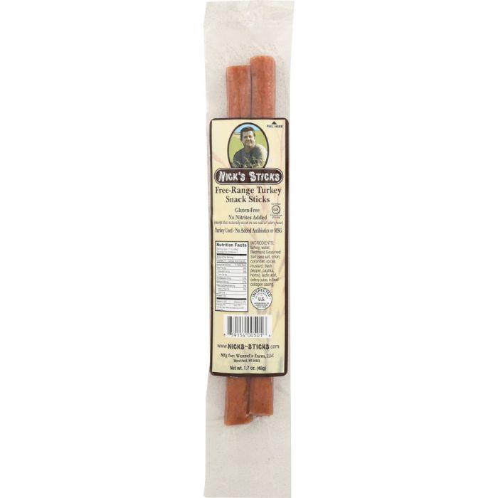 NICKS STICKS: Free Range Turkey Snack Sticks, 1.7 oz