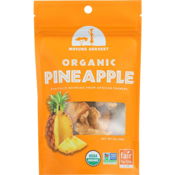 MAVUNO HARVEST: Dried Fruit Organic Pineapple, 2 oz