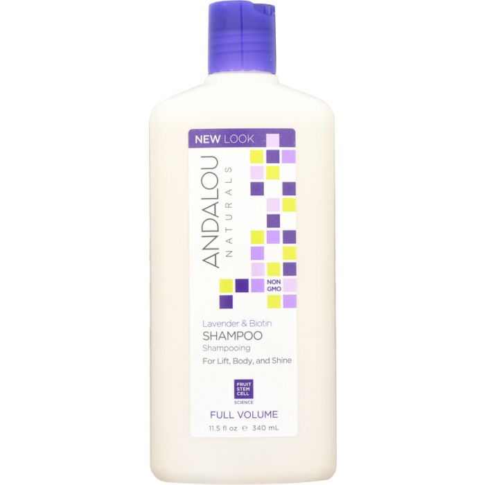 ANDALOU NATURALS: Full Volume Shampoo Lavender and Biotin, 11.5 Oz