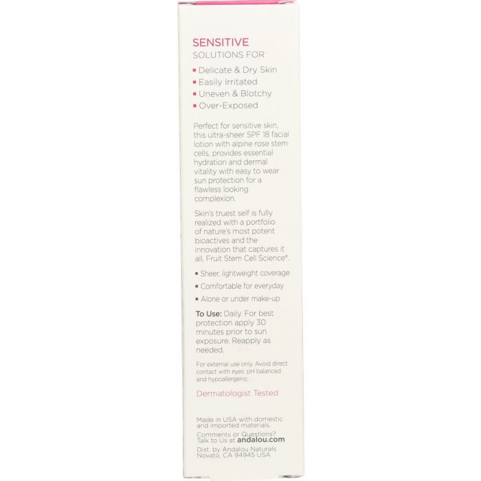 ANDALOU NATURALS: 1000 Roses Daily Shade Facial Lotion SPF 18, 2.7 oz