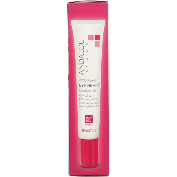 ANDALOU NATURALS: 1000 Roses Eye Revive Contour Gel Sensitive, 0.6 oz