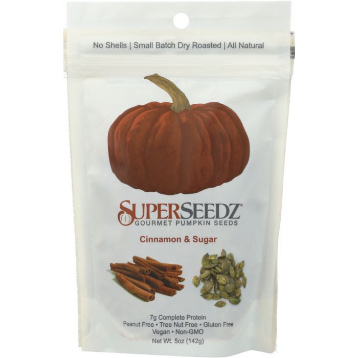 SUPER SEEDZ: Pumpkin Seed Cinnamon Sugar, 5 oz