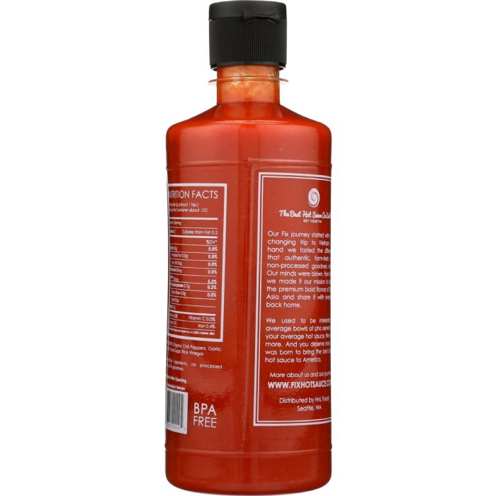 FIX HOT SAUCE: Sauce Hot Sriracha, 17 oz