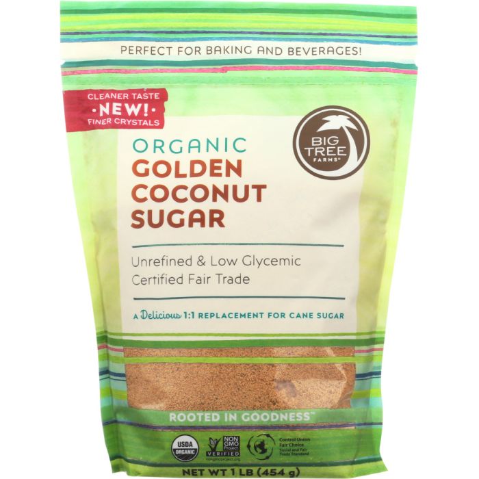 BIG TREE FARMS: Organic Golden Coconut Sugar, 16 oz