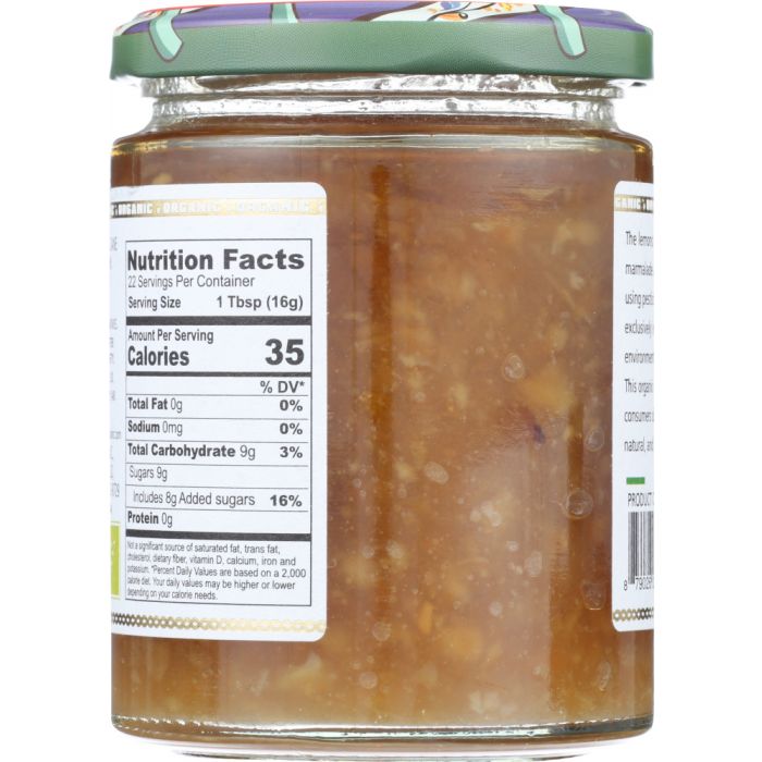 BONO: Sicilian Lemon Marmalade, 12.4 oz