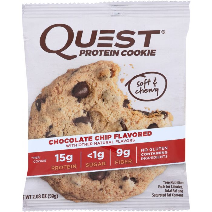 QUEST: Bar Cookie Protein Chocolate Chip, 2.08 oz