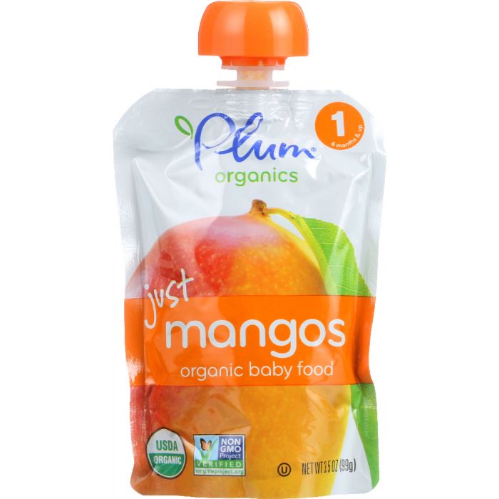 PLUM ORGANICS: Baby Puree Just Fruit Mango, 3.5 oz