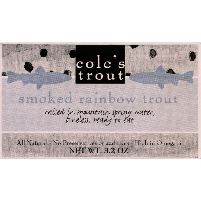 COLE'S: Trout Smoked Rainbow Trout, 3.2 oz