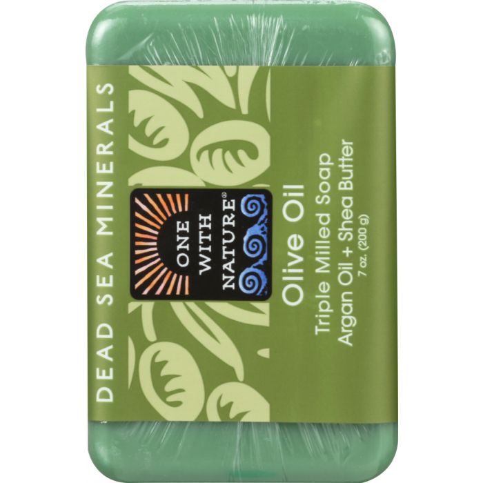 ONE WITH NATURE: Olive with Dead Sea Minerals Soap Bar, 7 oz