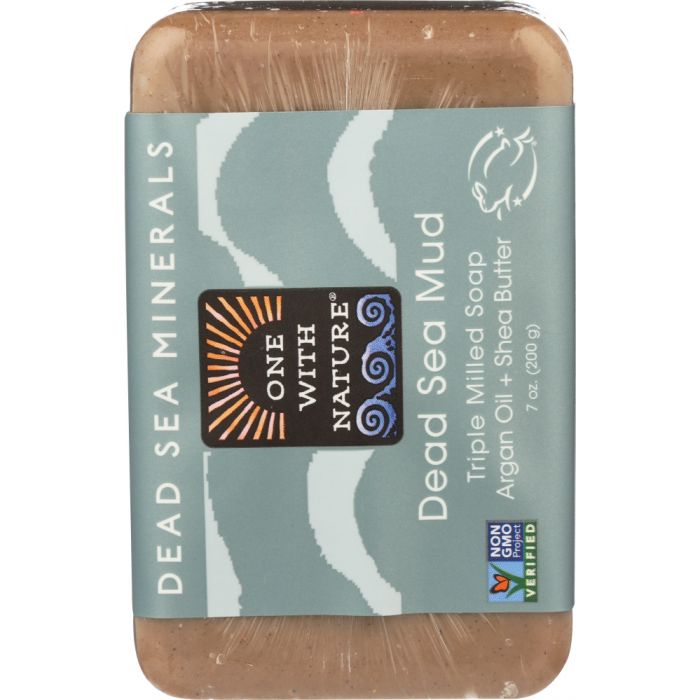 ONE WITH NATURE: Dead Sea Mud Minerals Soap Bar, 7 oz