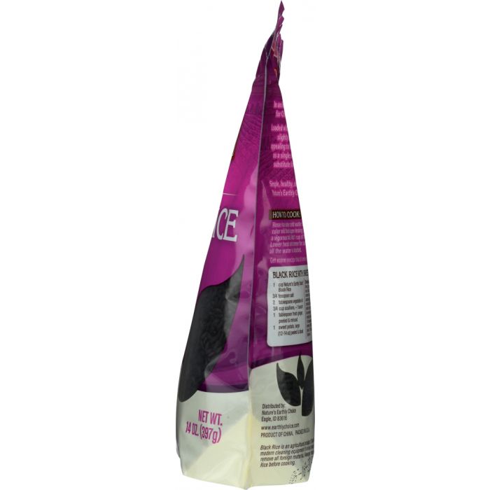 NATURES EARTHLY CHOICE: Black Rice, 14 oz