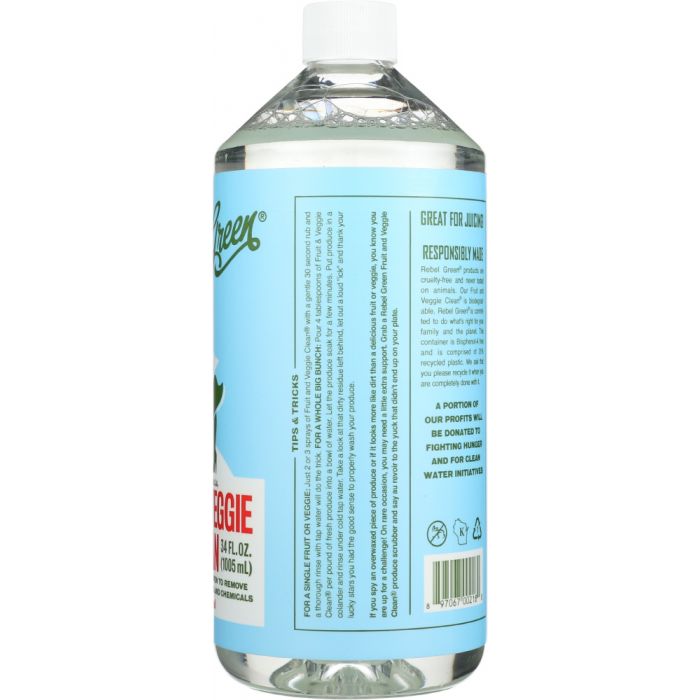 REBEL GREEN: Fruit and Veggie Clean Refill, 34 oz