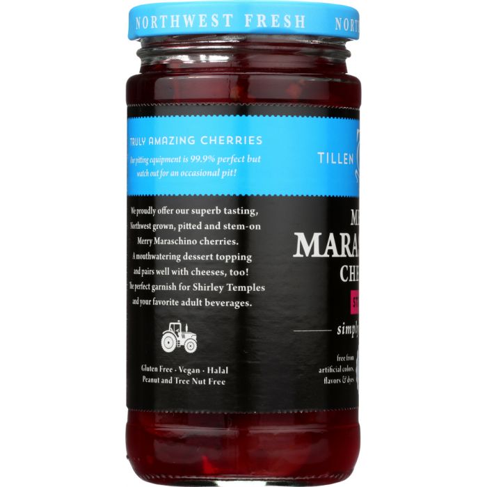 TILLEN FARMS: Merry Maraschino Pitted Cherries, 14 oz