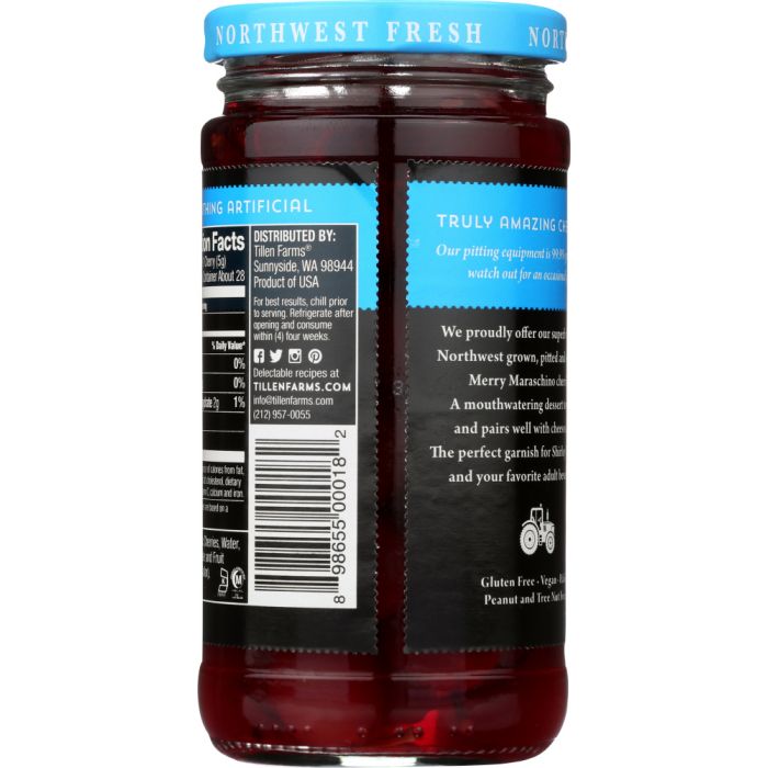 TILLEN FARMS: Merry Maraschino Pitted Cherries, 14 oz