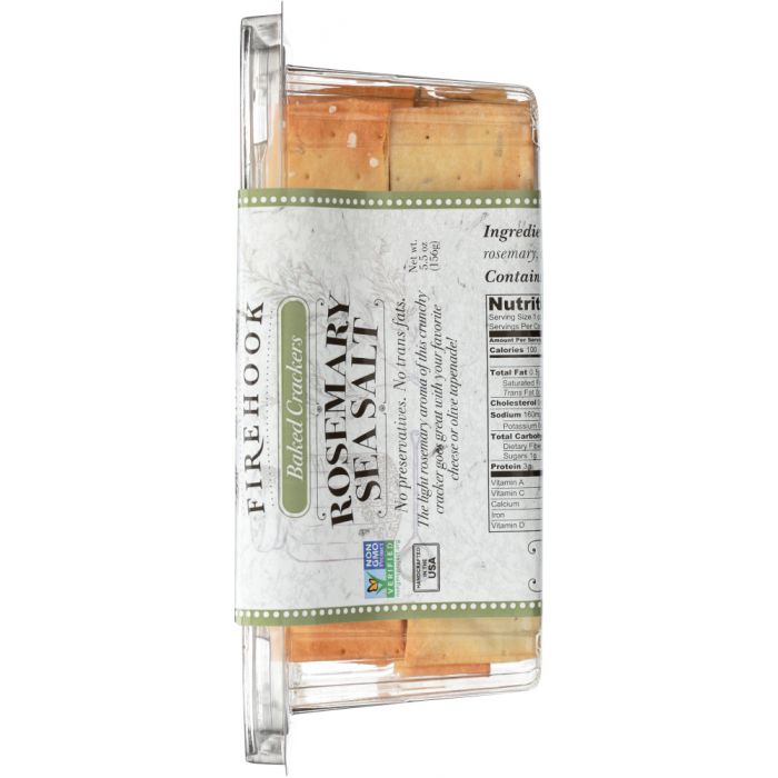 FIREHOOK: Rosemary Cracker Snack Box, 5.5 oz