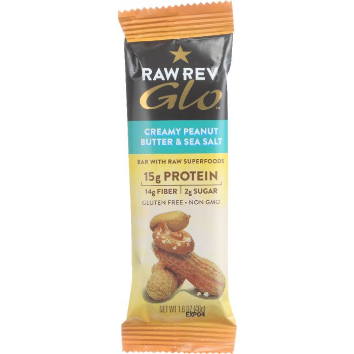 RAW REVOLUTION: Bar Creamy Peanut Butter & Sea Salt, 1.6 oz