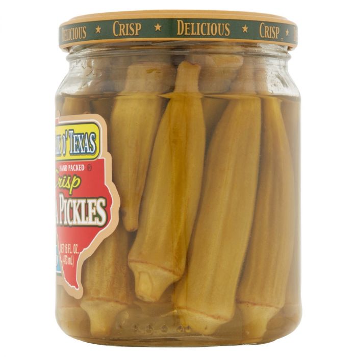 TALK O TEXAS: Okra Pickled Mild, 16 oz