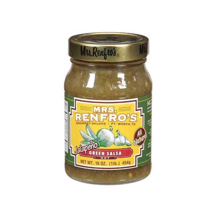 MRS. RENFRO'S: Hot Jalapeno Green Salsa, 16 oz