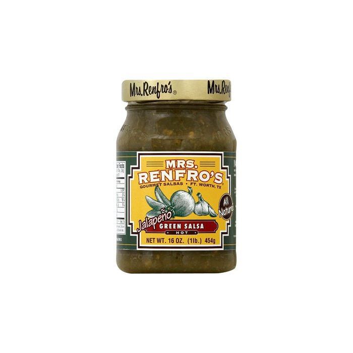 MRS. RENFRO'S: Hot Jalapeno Green Salsa, 16 oz