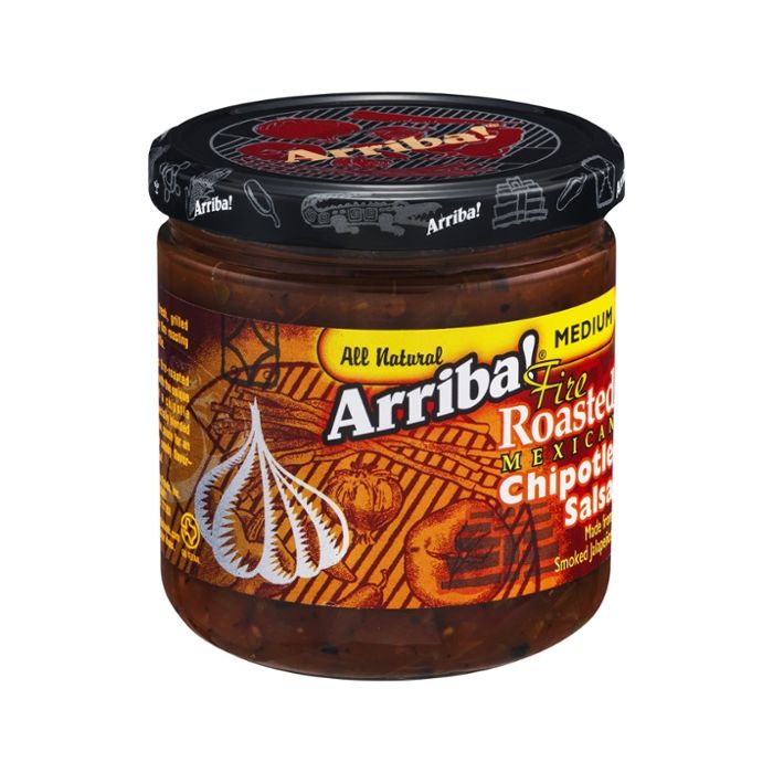 ARRIBA: Fire Roasted Mexican Chipotle Salsa Medium, 16 Oz