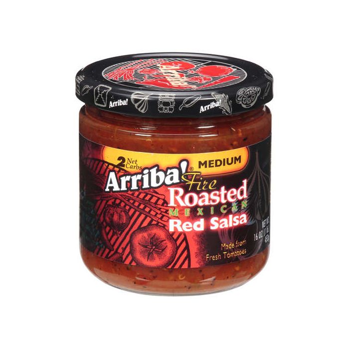 ARRIBA: Fire Roasted Mexican Red Salsa Medium, 16 Oz