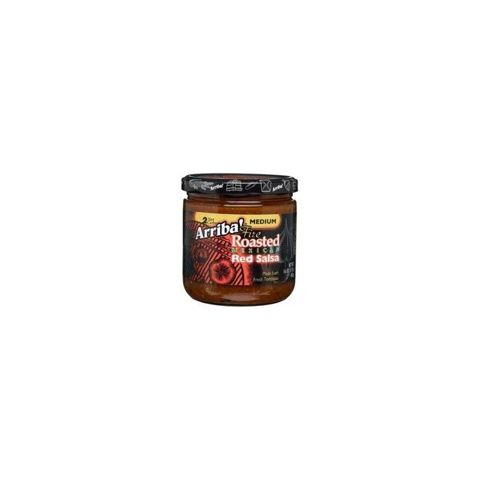 ARRIBA: Fire Roasted Mexican Red Salsa Medium, 16 Oz