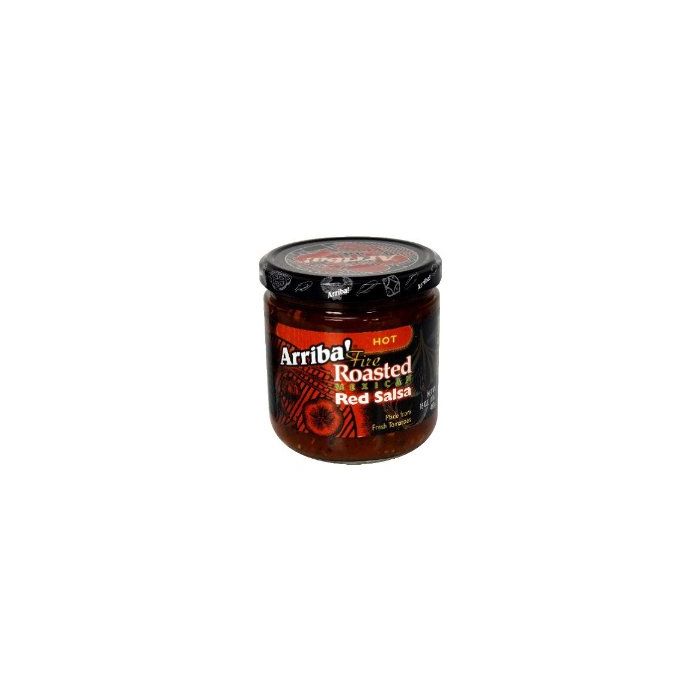 ARRIBA: Fire Roasted Hot Mexican Red Salsa, 16 Oz