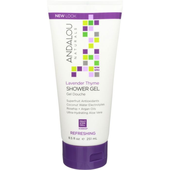 ANDALOU NATURALS: Lavender Thyme Shower Gel, 8.5 oz