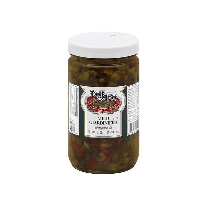 DELL ALPE: Mild Giardiniera In Vegetable Oil, 32 oz