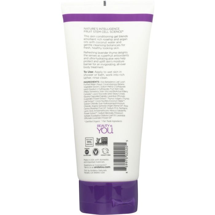 ANDALOU NATURALS: Lavender Thyme Shower Gel, 8.5 oz