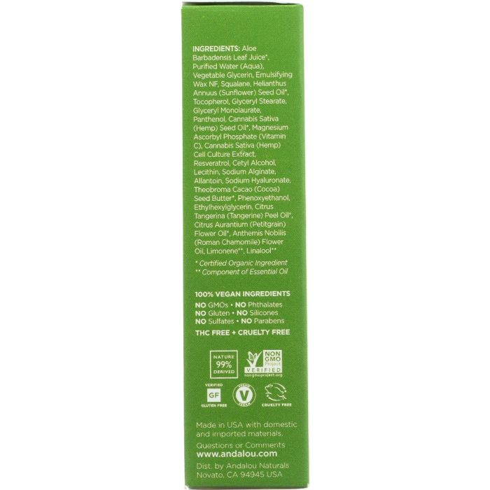 ANDALOU NATURALS: Cannacell Facial Serum, 1 fo